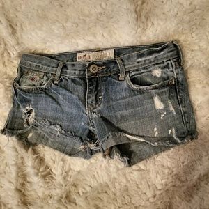 Hollister Distressed Denim Shorts